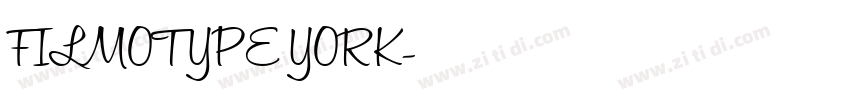 FILMOTYPE YORK字体转换